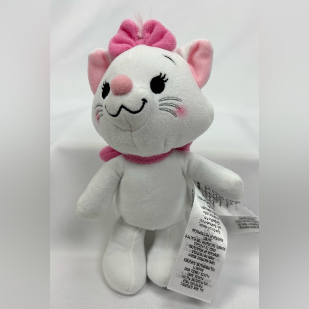 Disney Store Parks NuiMOs Aristocats Marie White Cat Poseable Plush 7.5”